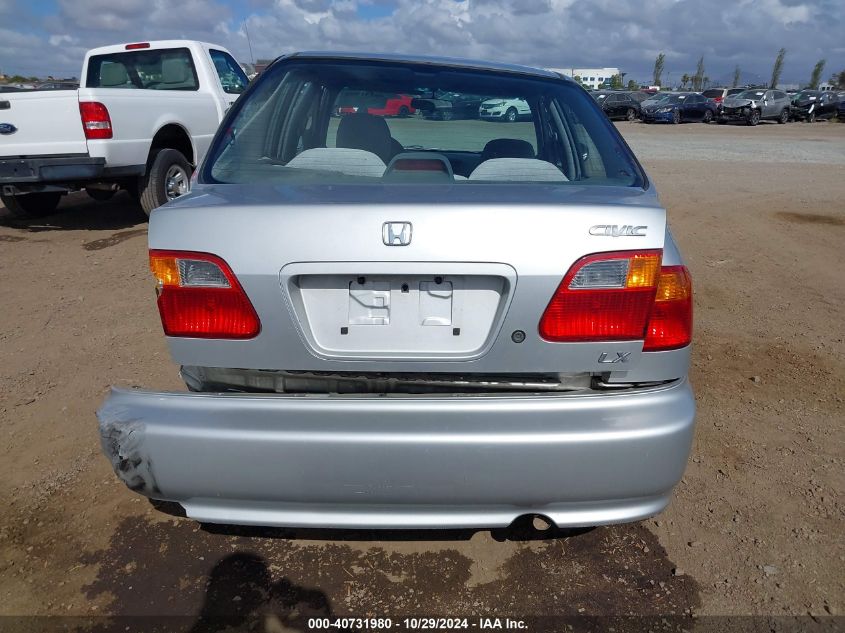 1999 Honda Civic Lx VIN: 2HGEJ6677XH573110 Lot: 40731980