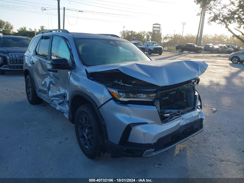 2023 Honda Pilot Awd Trailsport VIN: 5FNYG1H6XPB013413 Lot: 40732106