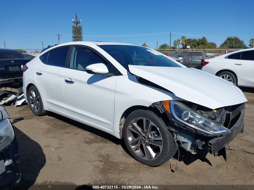 VIN 5NPD84LF2HH015339 2017 HYUNDAI ELANTRA LIMITED