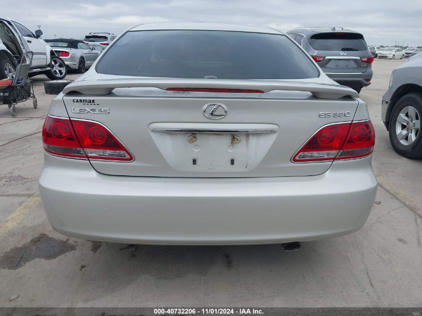 2006 Lexus Es 330 VIN: JTHBA30G565159322 Lot: 40732206