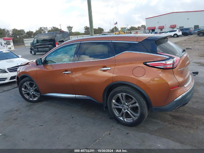 2015 Nissan Murano Platinum/S/Sl/Sv VIN: 5N1AZ2MH6FN237833 Lot: 40732291