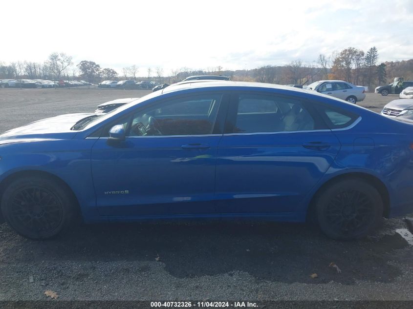 2017 Ford Fusion Hybrid Se VIN: 3FA6P0LU1HR250918 Lot: 40732326