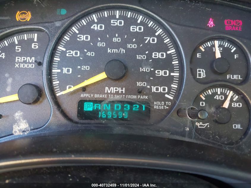 2000 GMC Sierra 1500 Sle VIN: 1GTEK14T1YZ160390 Lot: 40732459