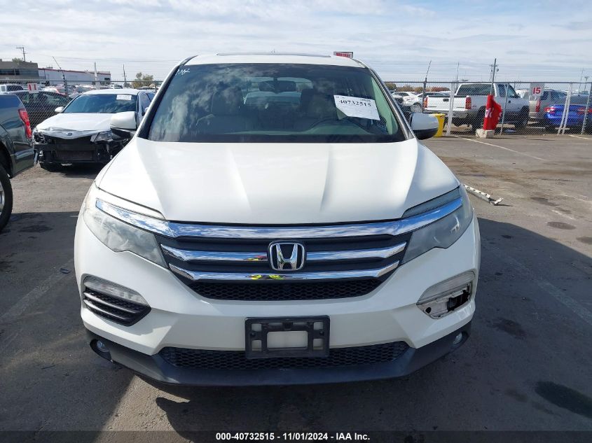 2017 Honda Pilot Ex-L VIN: 5FNYF6H55HB020228 Lot: 40732515