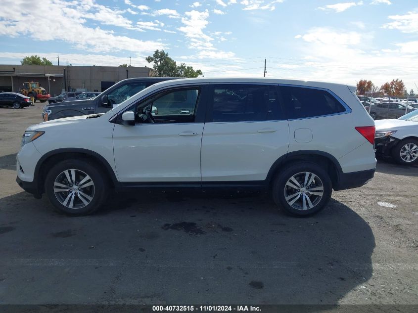 2017 Honda Pilot Ex-L VIN: 5FNYF6H55HB020228 Lot: 40732515