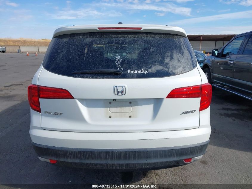 2017 Honda Pilot Ex-L VIN: 5FNYF6H55HB020228 Lot: 40732515