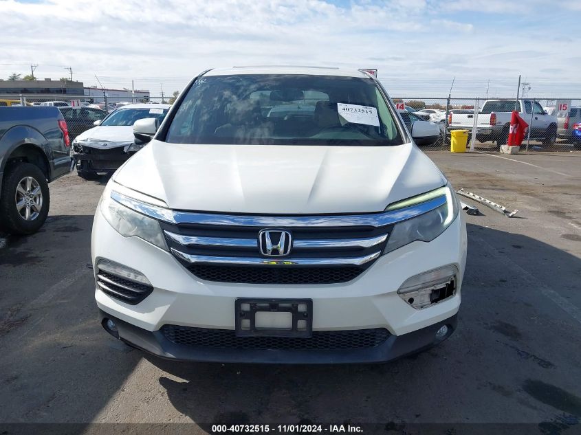 2017 Honda Pilot Ex-L VIN: 5FNYF6H55HB020228 Lot: 40732515