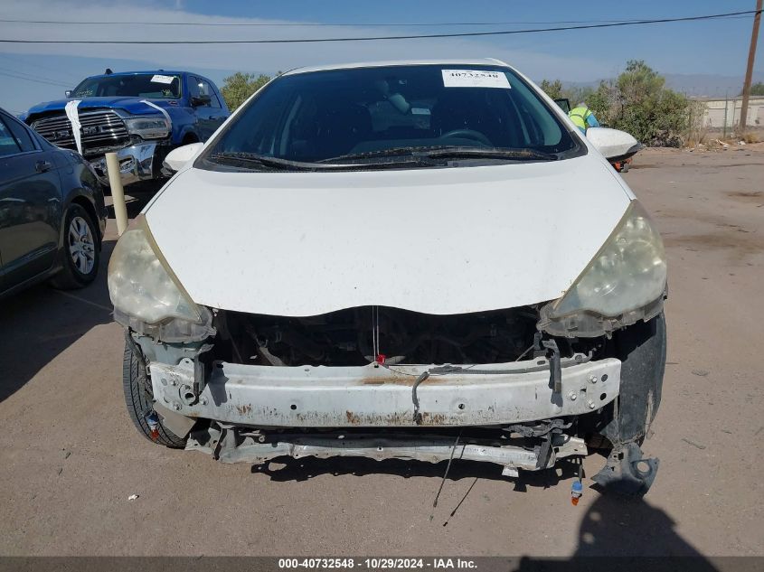 2012 Toyota Prius C Two VIN: JTDKDTB35C1026131 Lot: 40732548