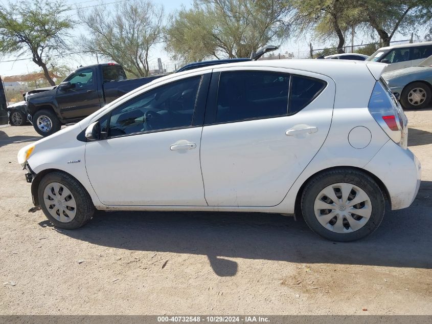 2012 Toyota Prius C Two VIN: JTDKDTB35C1026131 Lot: 40732548