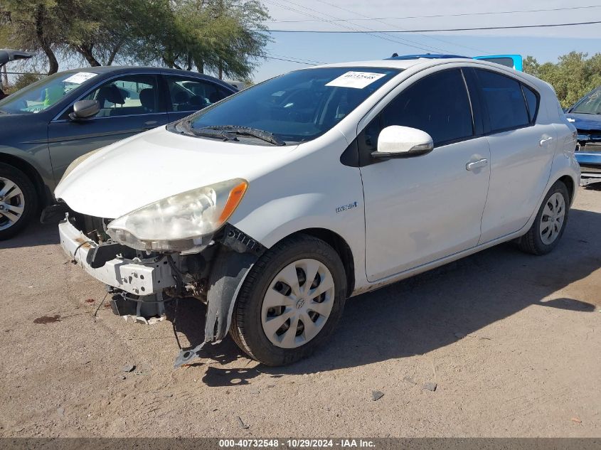 2012 Toyota Prius C Two VIN: JTDKDTB35C1026131 Lot: 40732548