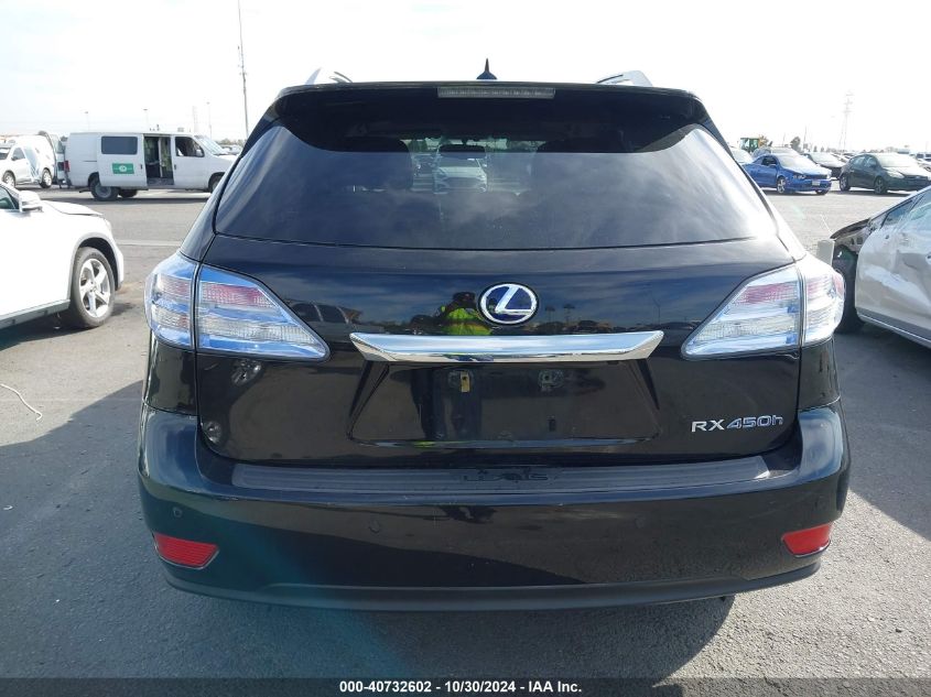 2011 Lexus Rx 450H VIN: JTJBC1BAXB2044619 Lot: 40732602