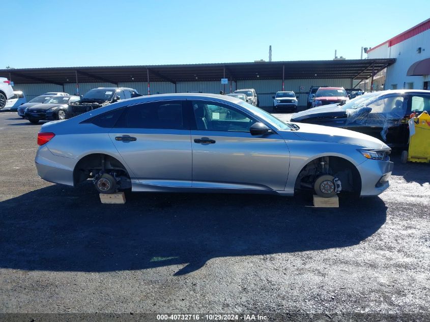 2022 Honda Accord Lx VIN: 1HGCV1F1XNA014687 Lot: 40732716