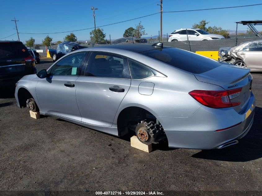 2022 Honda Accord Lx VIN: 1HGCV1F1XNA014687 Lot: 40732716