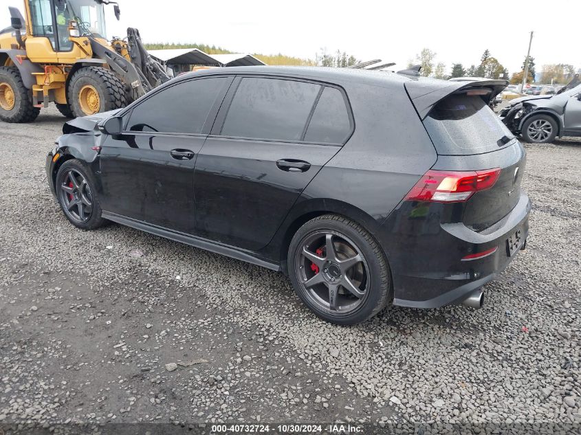 2022 VOLKSWAGEN GOLF GTI VIN: WVW987CD3NW136814
