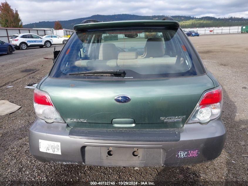 2006 Subaru Impreza Outback Sport VIN: JF1GG68666G807988 Lot: 40732745