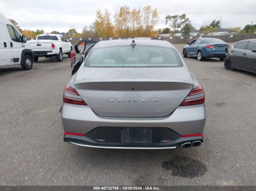 2023 Genesis G70 2.0T Awd VIN: KMTG34TA0PU125862 Lot: 40732769