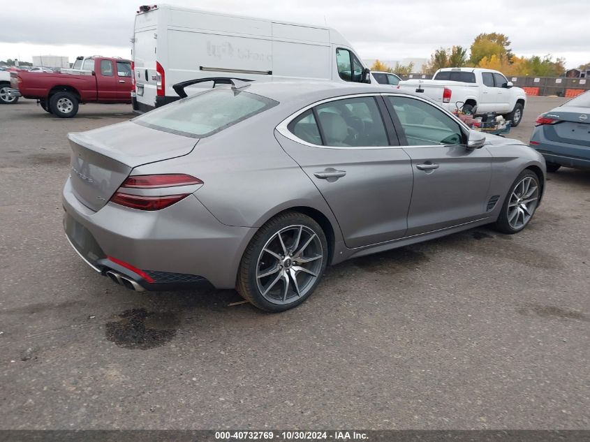 2023 Genesis G70 2.0T Awd VIN: KMTG34TA0PU125862 Lot: 40732769