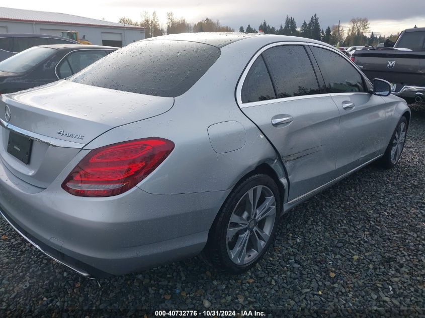 2015 Mercedes-Benz C 300 4Matic/Luxury 4Matic/Sport 4Matic VIN: 55SWF4KB3FU014675 Lot: 40732776