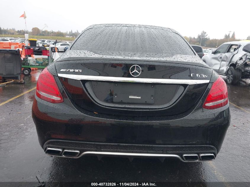 2016 Mercedes-Benz Amg C 63 S VIN: 55SWF8HB7GU101074 Lot: 40732826