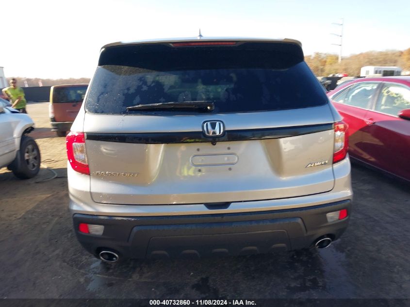 2021 Honda Passport Awd Ex-L VIN: 5FNYF8H54MB042677 Lot: 40732860