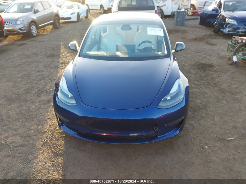 2021 Tesla Model 3 Standard Range Plus Rear-Wheel Drive VIN: 5YJ3E1EA7MF875007 Lot: 40732871