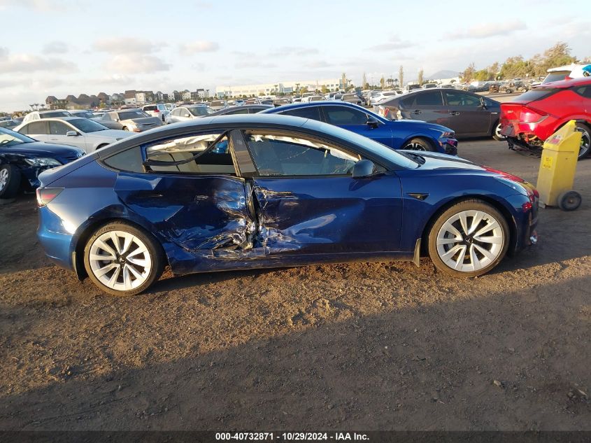 2021 Tesla Model 3 Standard Range Plus Rear-Wheel Drive VIN: 5YJ3E1EA7MF875007 Lot: 40732871