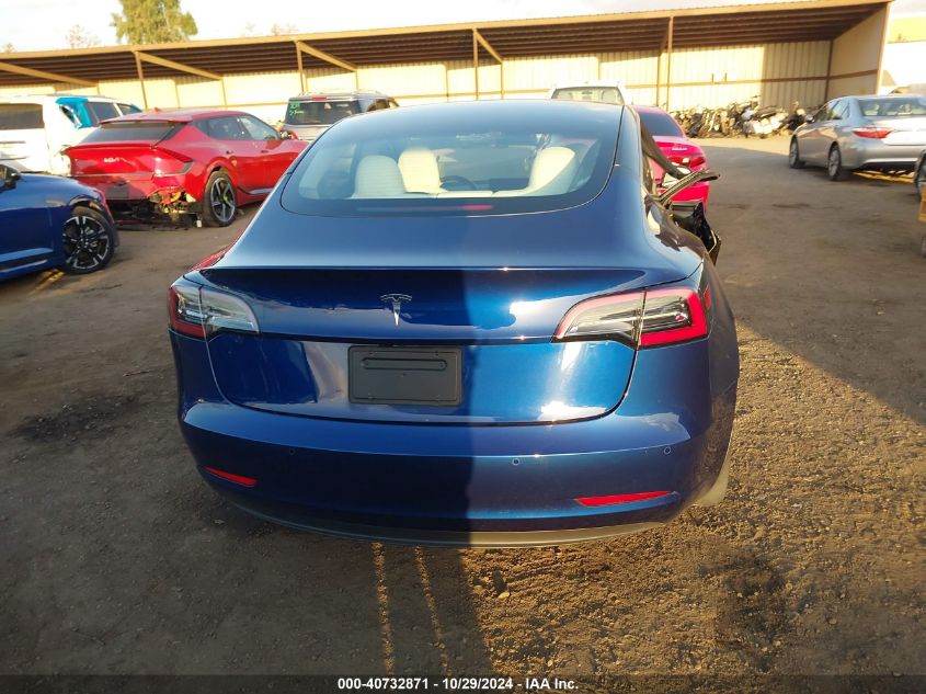 2021 Tesla Model 3 Standard Range Plus Rear-Wheel Drive VIN: 5YJ3E1EA7MF875007 Lot: 40732871