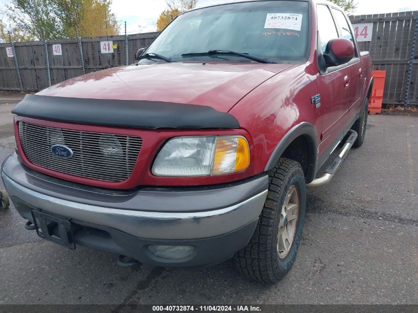 2002 Ford F-150 Lariat/Xlt VIN: 1FTRW08L12KB72470 Lot: 40732874