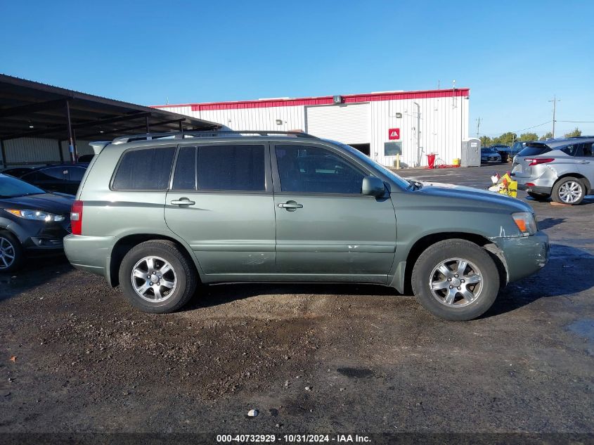 2005 Toyota Highlander V6 VIN: JTEDP21AX50057079 Lot: 40732929