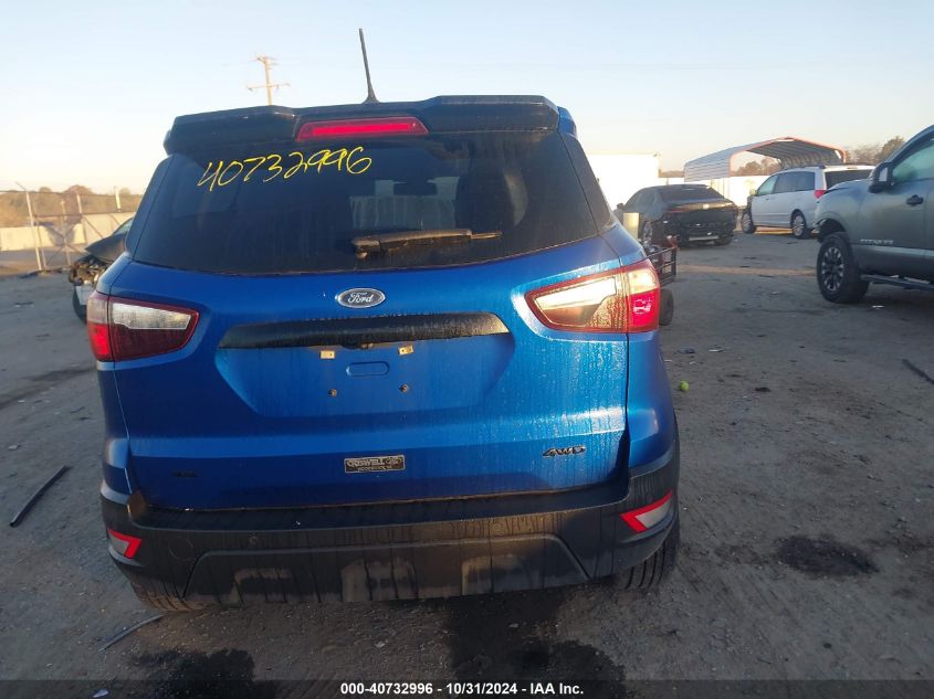 2021 Ford Ecosport Ses VIN: MAJ6S3JL1MC404577 Lot: 40732996