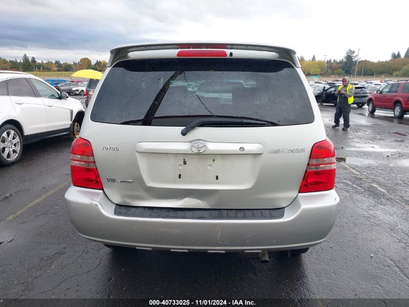 2003 Toyota Highlander Limited V6 VIN: JTEHF21A630146732 Lot: 40733025