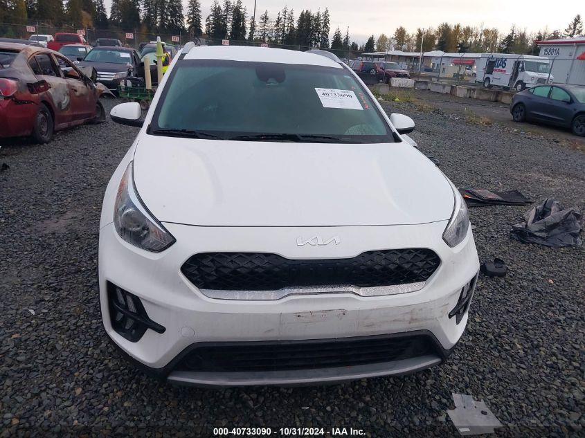 2022 Kia Niro Lxs VIN: KNDCB3LC2N5542807 Lot: 40733090