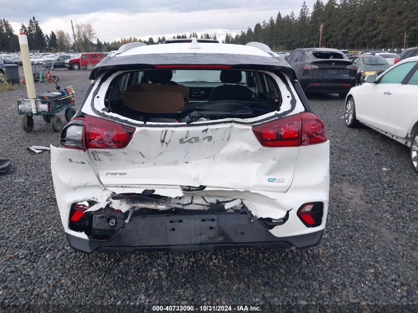 2022 Kia Niro Lxs VIN: KNDCB3LC2N5542807 Lot: 40733090