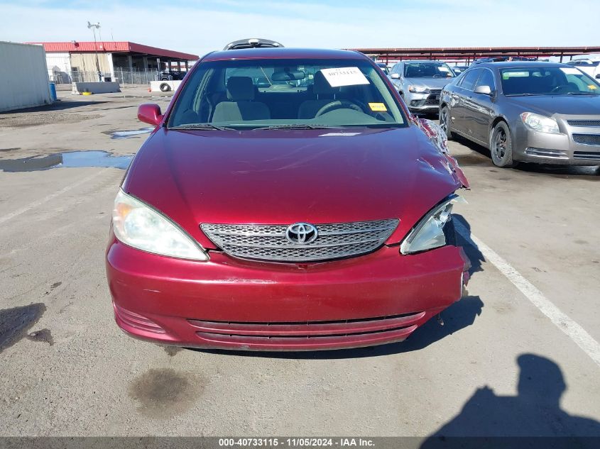 2004 Toyota Camry Le VIN: 4T1BE32K44U371831 Lot: 40733115