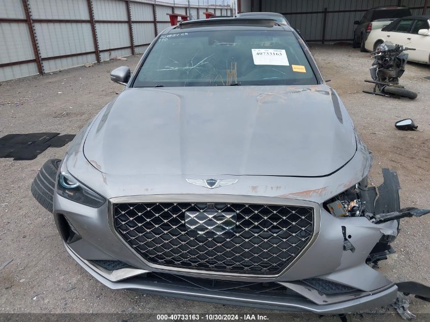 2021 Genesis G70 3.3T Rwd VIN: KMTG34LE2MU074315 Lot: 40733163