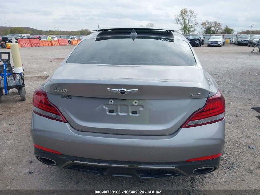 2021 Genesis G70 3.3T Rwd VIN: KMTG34LE2MU074315 Lot: 40733163