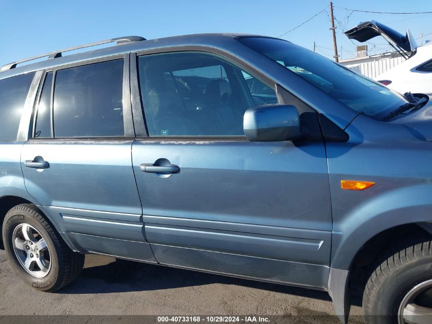 2006 Honda Pilot Ex-L VIN: 5FNYF285X6B032347 Lot: 40733168