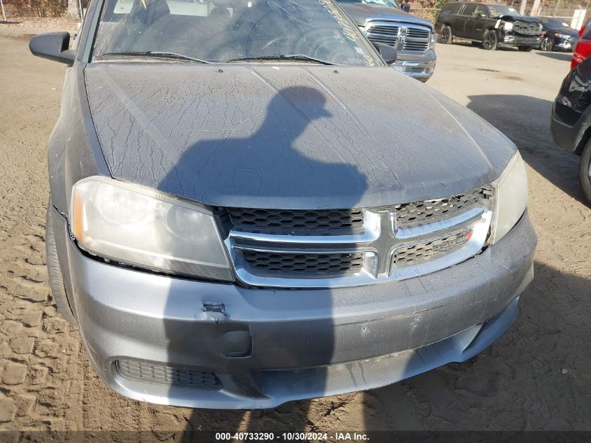 2013 Dodge Avenger Se VIN: 1C3CDZAB0DN718814 Lot: 40733290