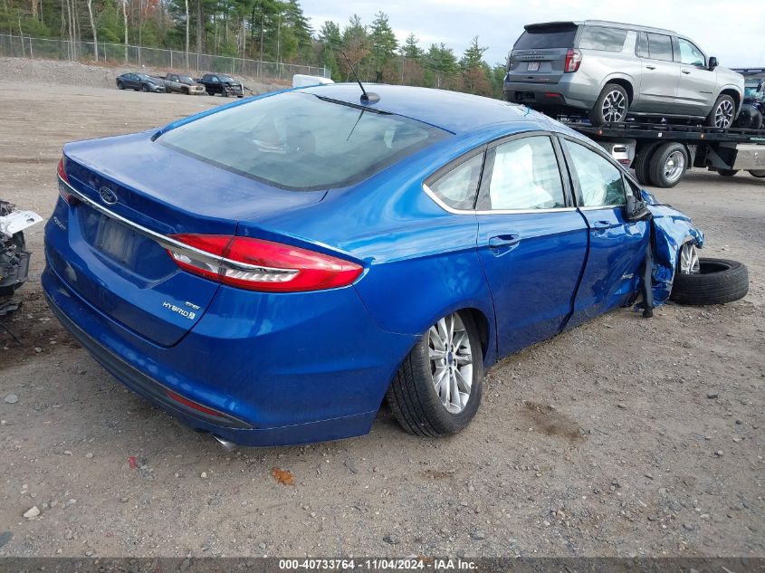 VIN 3FA6P0LU2HR357198 2017 Ford Fusion, Hybrid SE no.4