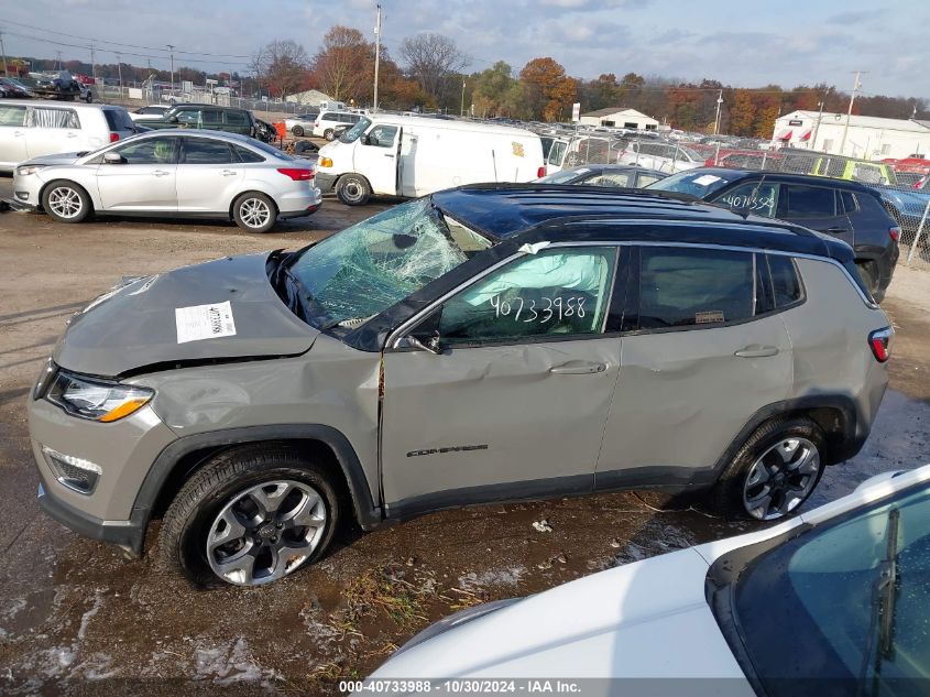 VIN 3C4NJDCB3KT766365 2019 JEEP COMPASS LIMITED 4X4
