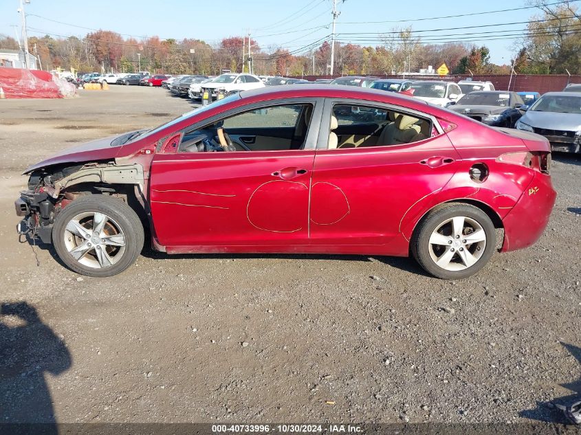 2013 Hyundai Elantra Gls VIN: 5NPDH4AEXDH231928 Lot: 40733996