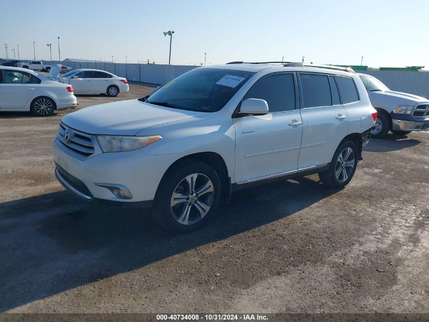 2013 Toyota Highlander Limited V6 VIN: 5TDYK3EH9DS121626 Lot: 40734008