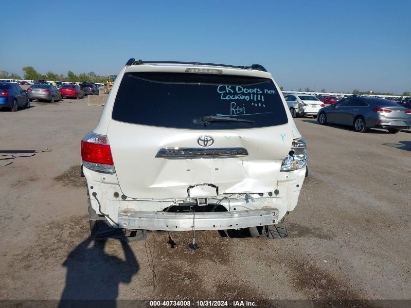 2013 Toyota Highlander Limited V6 VIN: 5TDYK3EH9DS121626 Lot: 40734008