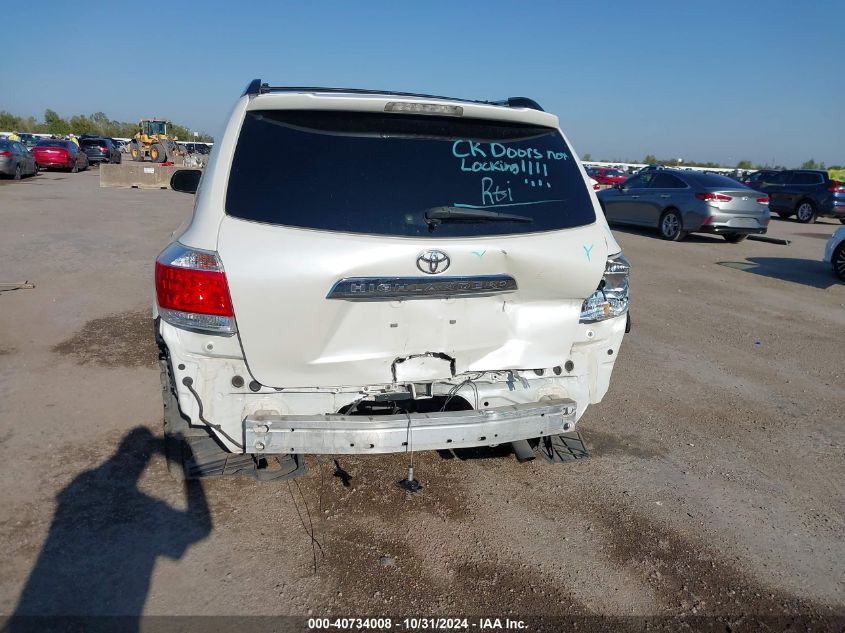 2013 Toyota Highlander Limited V6 VIN: 5TDYK3EH9DS121626 Lot: 40734008