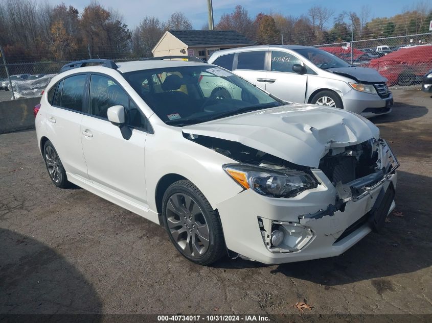 2014 SUBARU IMPREZA 2.0I SPORT PREMIUM - JF1GPAL65EH335527