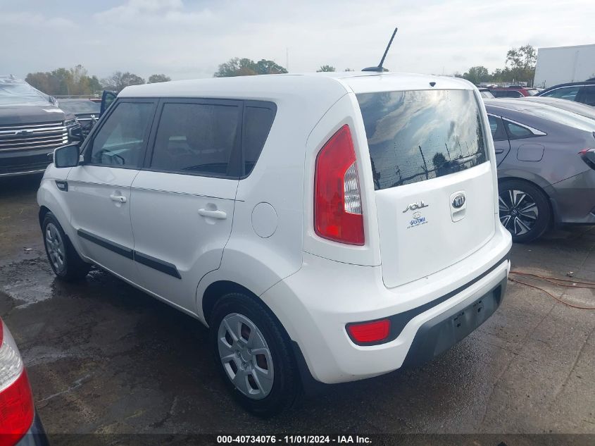 2013 Kia Soul VIN: KNDJT2A53D7543857 Lot: 40734076