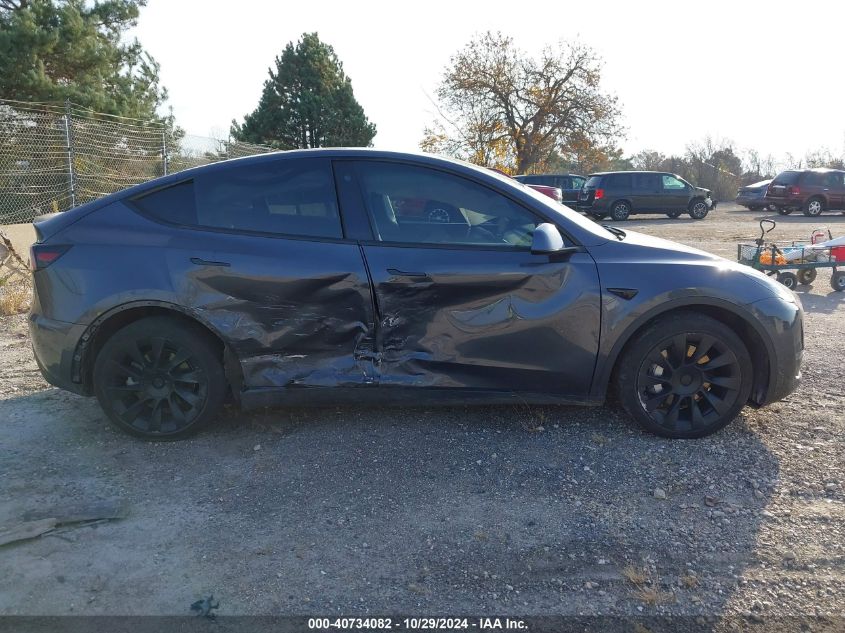 2021 Tesla Model Y Long Range Dual Motor All-Wheel Drive VIN: 5YJYGDEE1MF207255 Lot: 40734082