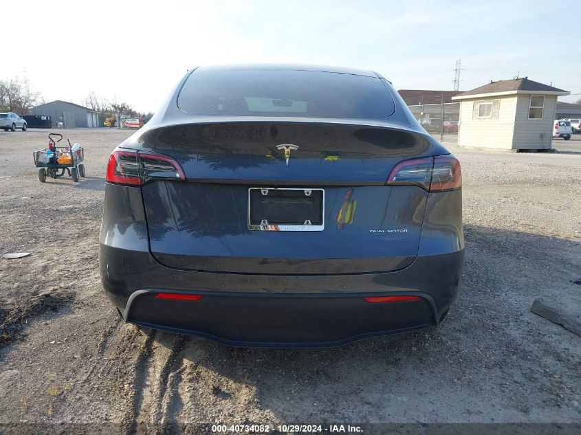 2021 Tesla Model Y Long Range Dual Motor All-Wheel Drive VIN: 5YJYGDEE1MF207255 Lot: 40734082