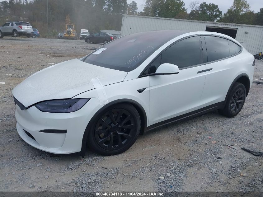 2023 Tesla Model X Dual Motor All-Wheel Drive/Standard Range VIN: 7SAXCBE51PF397027 Lot: 40734118