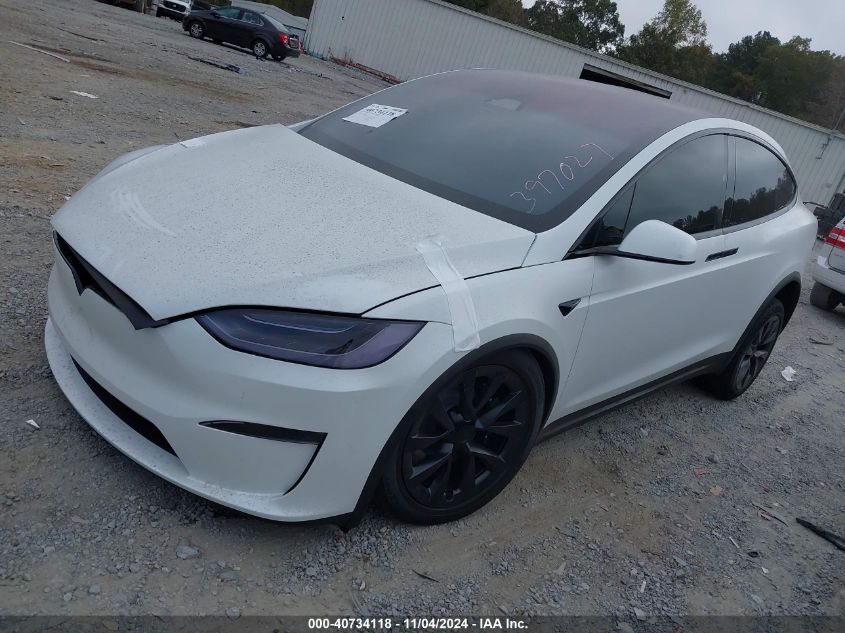 2023 Tesla Model X Dual Motor All-Wheel Drive/Standard Range VIN: 7SAXCBE51PF397027 Lot: 40734118